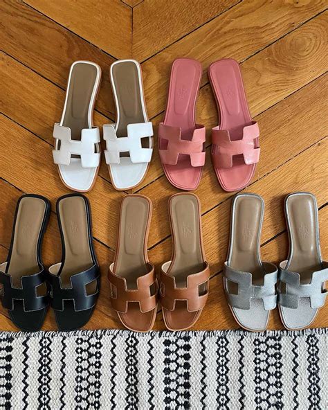 hermes oran sandals shearling|Hermes oran sandal size chart.